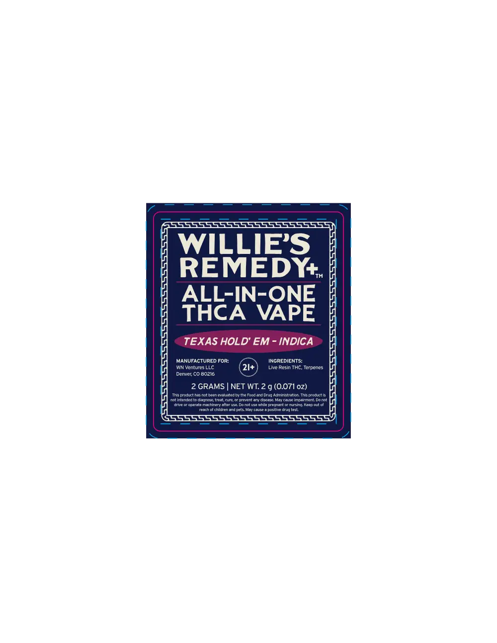 THCa 2 Gram Vape - Disposable