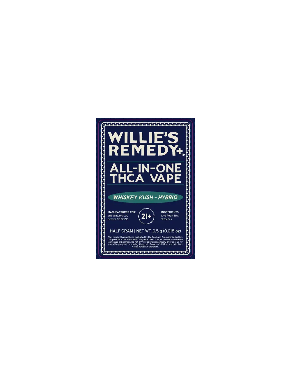 THCa Half-Gram (0.5) Gram Vape - Disposable